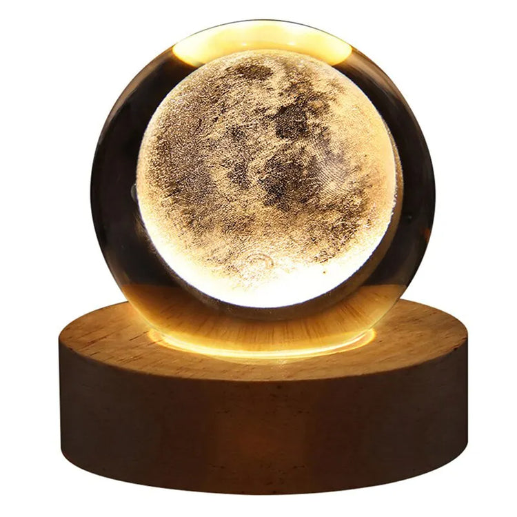 LED Night Light Solar System Crystal Ball