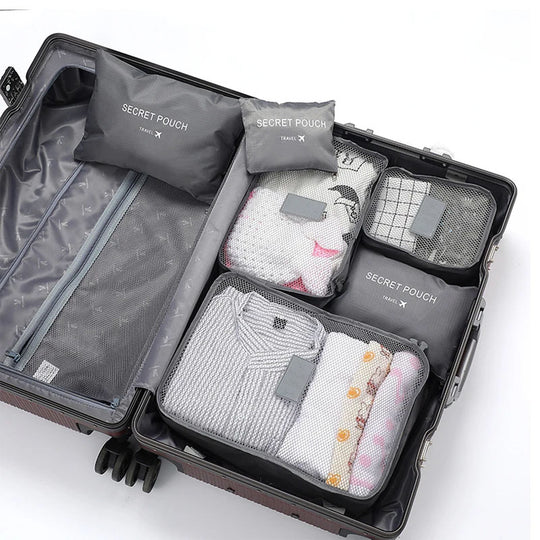 6 Pcs Travel Clothes Storage Bags