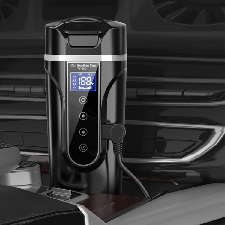 Portable Smart Heating Cup – Touch Display Insulated Bottle for Car & Travel