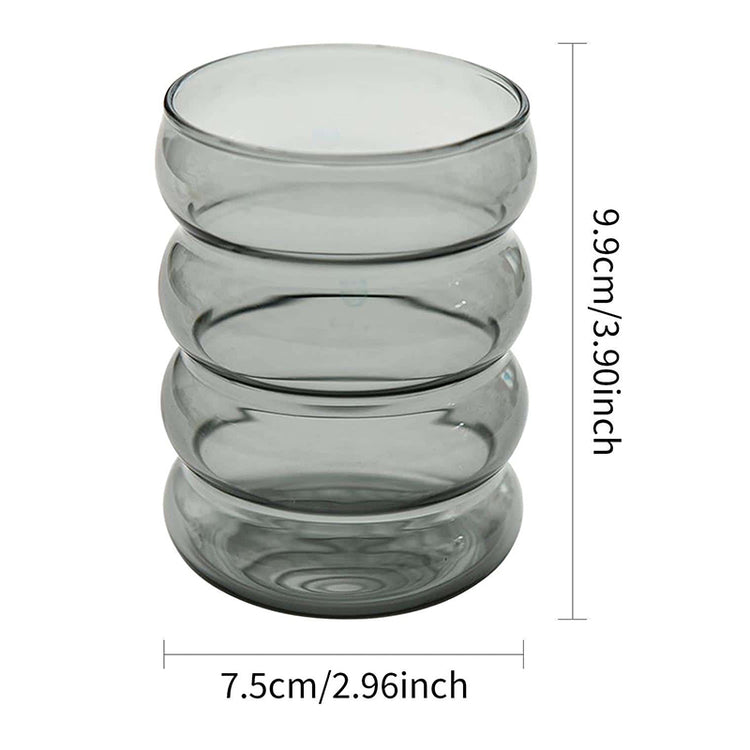 Corrugated Glass Cup Coffee Milk Cup 300ml-350ml