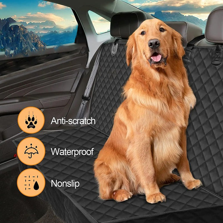 Dog Car Seat Cover Pet Safety Protector Mat Rear Back Hammock 600D Waterproof UK