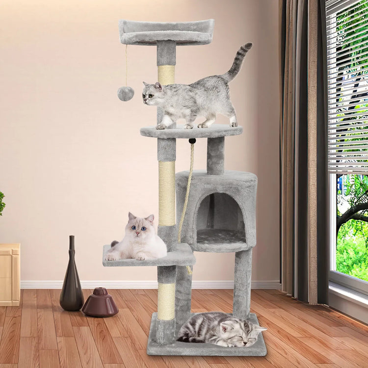 Large Cat Tree Activity Centre Scratching Post For Cats Climbing Tower UK