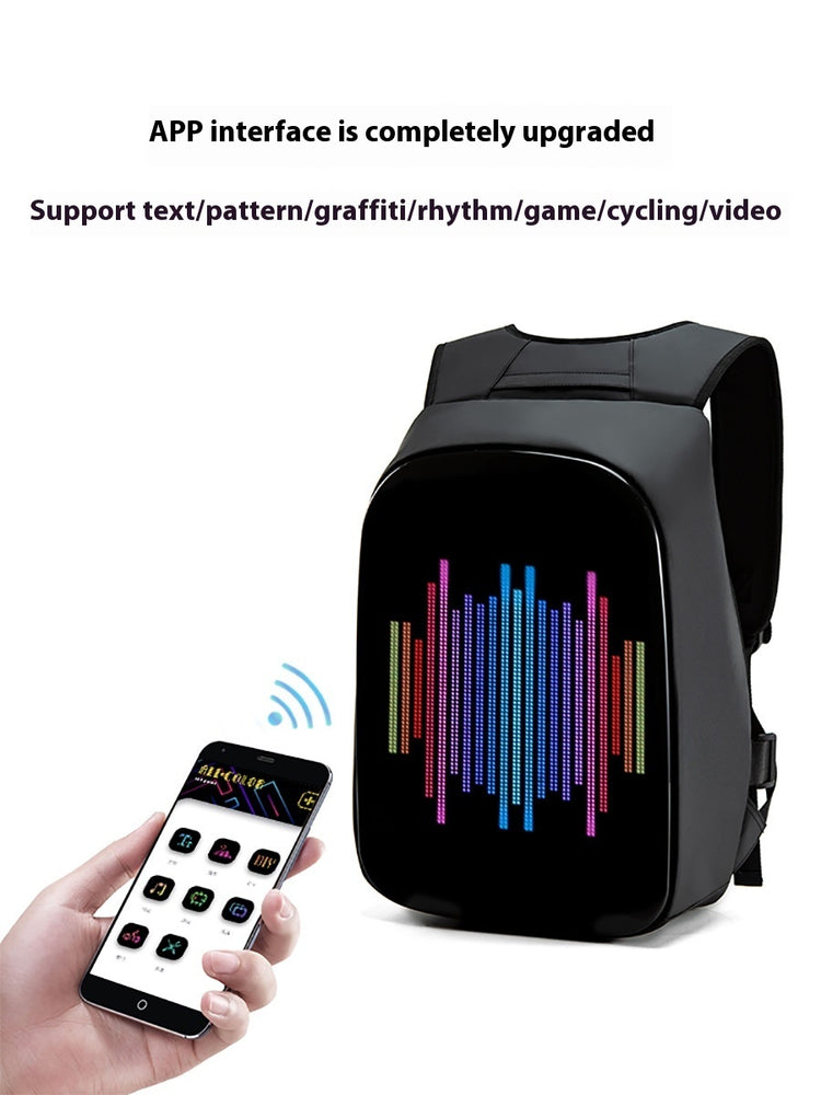 Bluetooth  Outdoor LED Dynamic Pixel Smart Display Backpack