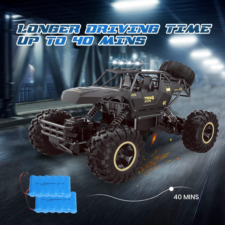 UK  Rc Car Rock Crawler Rechargeable Off Road Truck 4WD , Metal Shell LED Headlights RC Remote Control Off Road Car Truck,Logistics Is Randomly Sent By EVRI,DPD,Amazon Logistics,Royal Mail