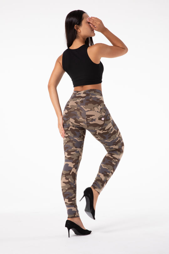 Shascullfites Melody camo leggings high waist  tights running leggings women camouflage full printed gym leggings