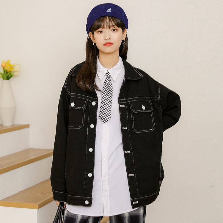 Casual Jacket Loose All Match Denim Jacket Women