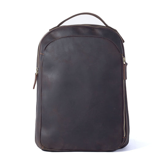 New Vintage Backpack First Layer Cowhide Simple Fashion