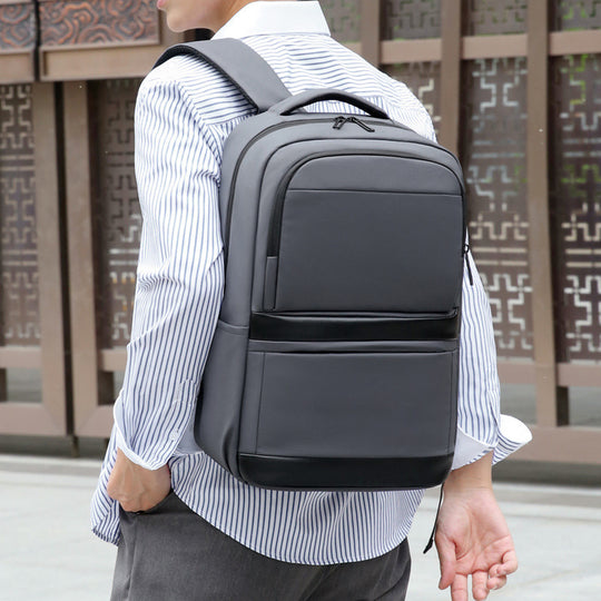 Casual Large Capacity Men's Waterproof Derm Computer Backpack