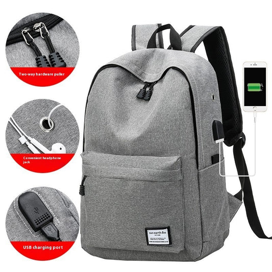 Backpack Middle School Student Schoolbag Large Capacity Men's And Women's Korean-style Travel