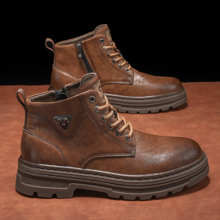 Men's Authentic Leather British Style Working Boots