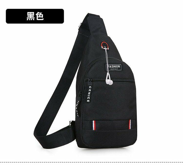 Mens Chest Bag Pack Outdoor Travel Sport Shoulder Sling Backpack Cross Body Bags