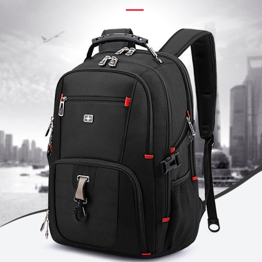 Computer Backpack Large Capacity 1680D Waterproof Multifunctional Shoulder Bag