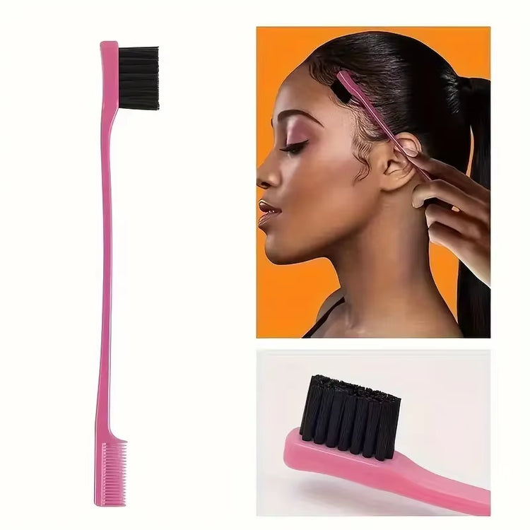 4Pcs/Set Hairdressing Tools Set Spray Bottle Rat Tail Comb Teasing Hair Brush Edge Control Hair Comb for Combing Smoothing Hair