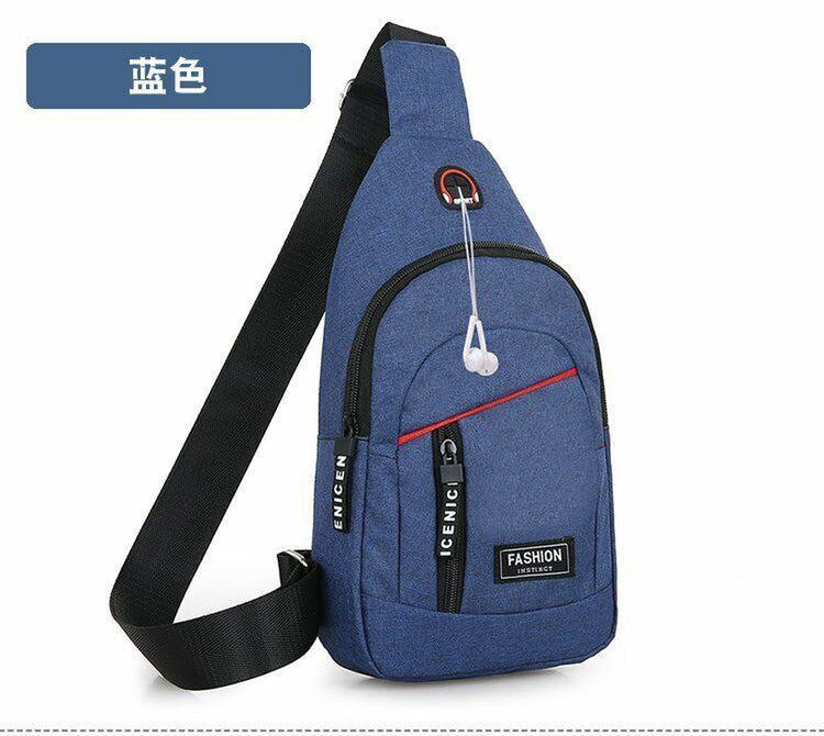 Mens Chest Bag Pack Outdoor Travel Sport Shoulder Sling Backpack Cross Body Bags