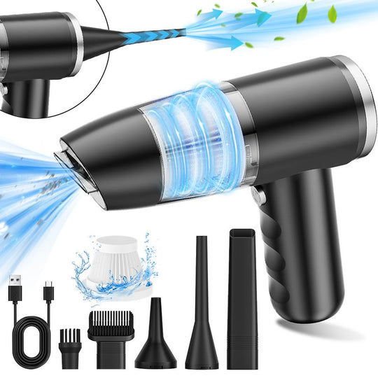【Spring Sale】12000Pa High Power Handheld Car Vacuum Cleaner and Air Duster, 4 in 1 Portable Mini Car Vacuum Cleaner BELIBUY Handheld Car Vacuum Cleaner Cordless, Type-C Charging Multiple Cleaning Accessories 2 Cartridges for Car Home Desktop Pets