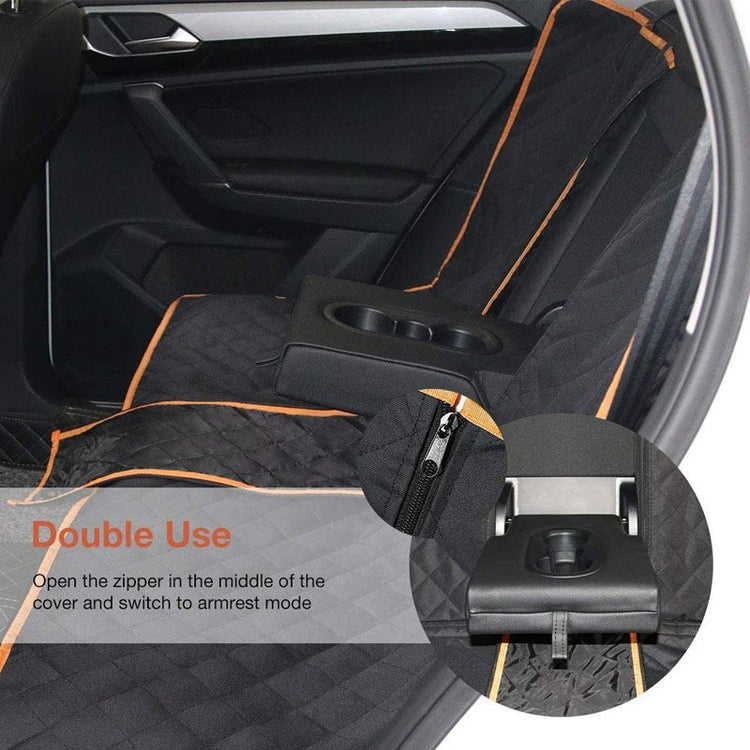 Dog Car Seat Cover Pet Safety Protector Mat Rear Back Hammock 600D Waterproof UK