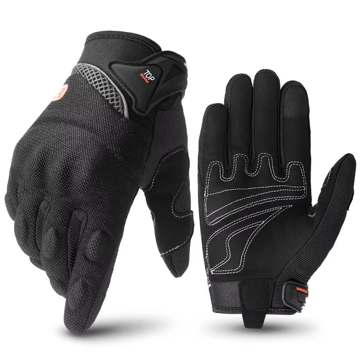 Motorbike Breathable Racing Glove Motorcycle Full Finger Gloves Motocross Motorbike Breath Mesh Touch Screen Racing Glove