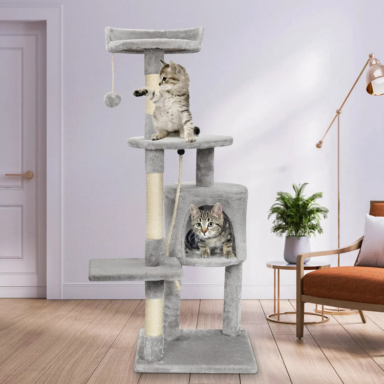 Large Cat Tree Activity Centre Scratching Post For Cats Climbing Tower UK