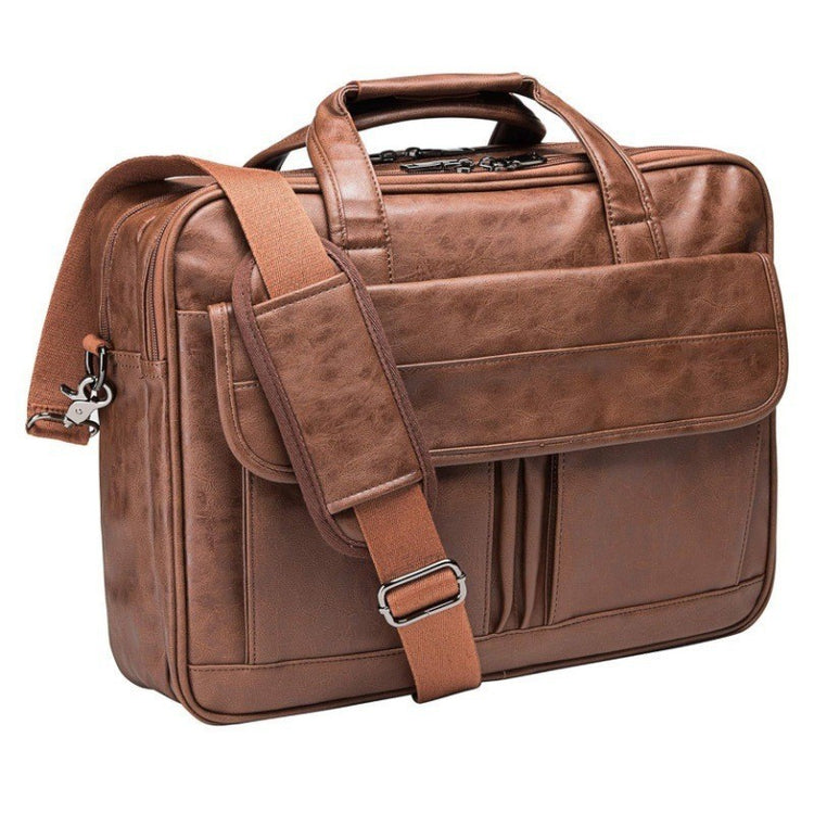 Men's Leather Messenger Bag Notebook