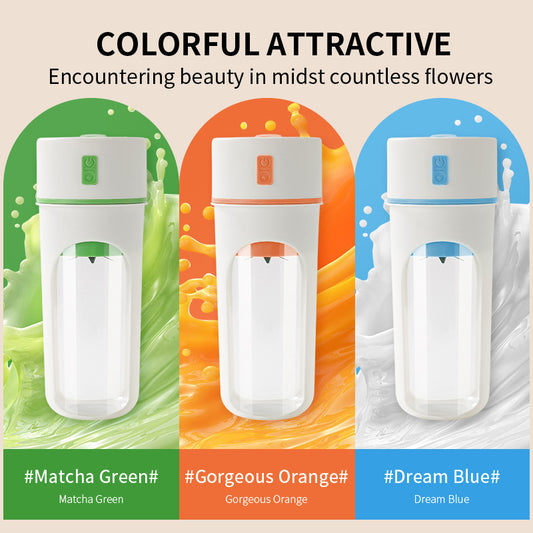 Portable Electric Juicer – USB Rechargeable Fruit Blender & Ice Crusher Cup