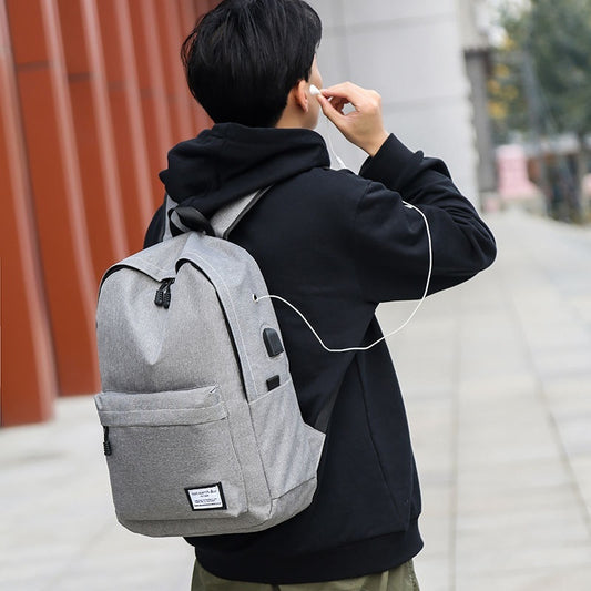 Backpack Middle School Student Schoolbag Large Capacity Men's And Women's Korean-style Travel