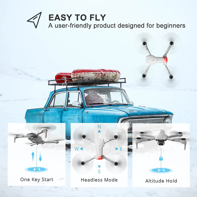 UK  F10 Foldable Drone With Camera WIFI FPV For Adults,1080P HD FPV Live Video RC Quadcopter