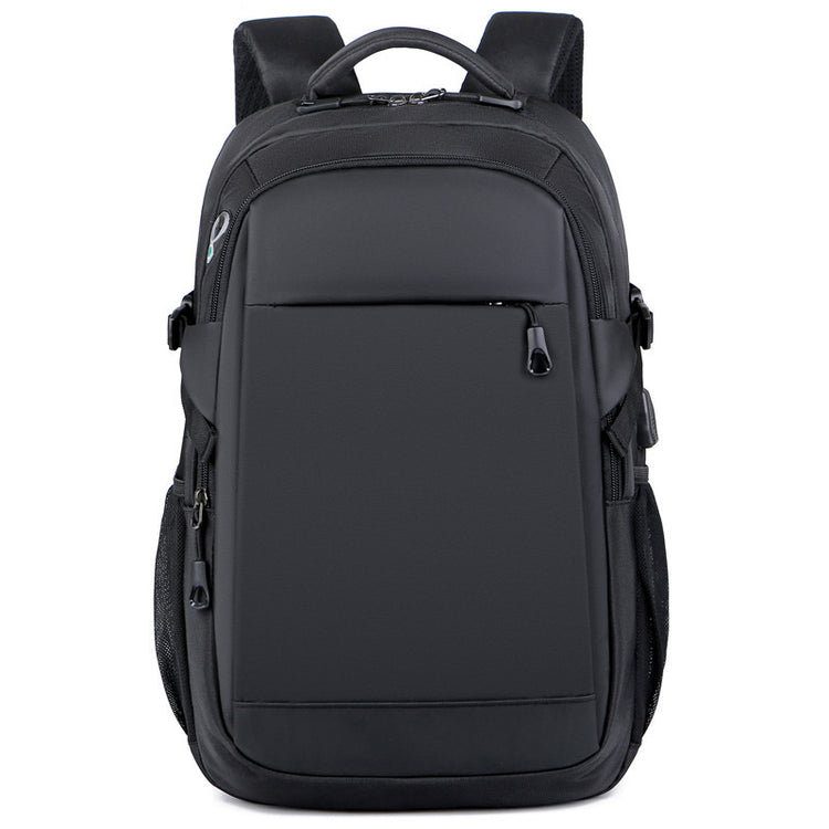 Fashion Men's Black Double-shoulder Backpack