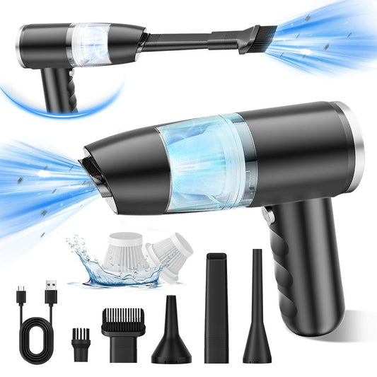 【Spring Sale】12000Pa High Power Handheld Car Vacuum Cleaner and Air Duster, 4 in 1 Portable Mini Car Vacuum Cleaner BELIBUY Handheld Car Vacuum Cleaner Cordless, Type-C Charging Multiple Cleaning Accessories 2 Cartridges for Car Home Desktop Pets