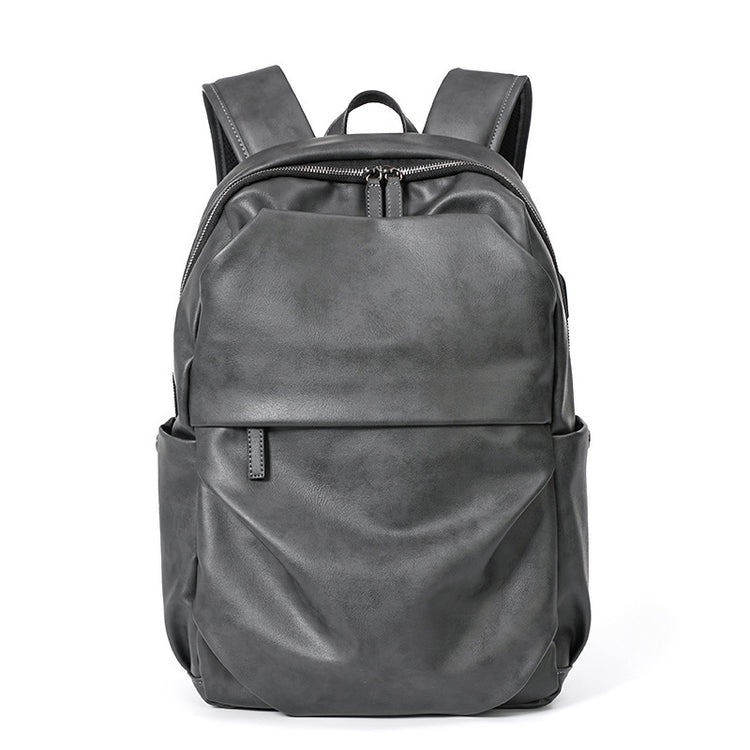 Simple Gray Men's Backpack Computer Travel