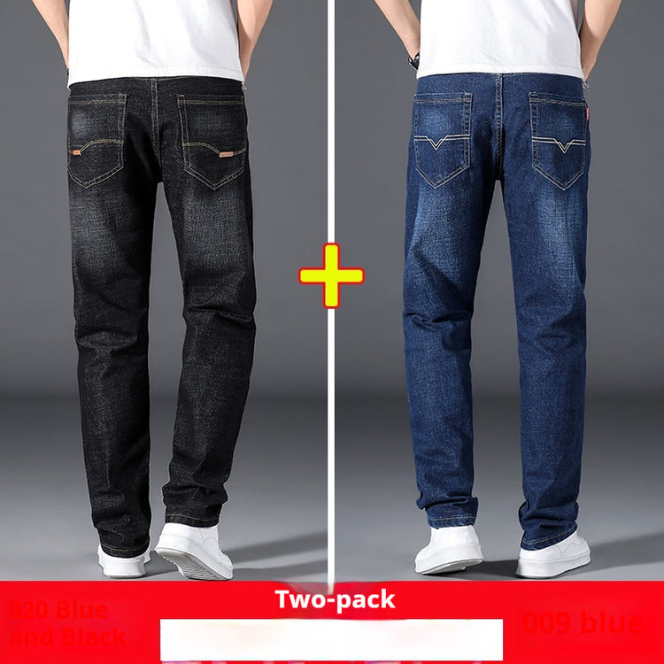 Summer Thin Jeans Men's Loose Straight