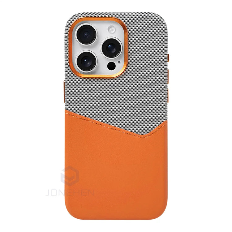 Magnetic Leather Card Holder Case for iPhone