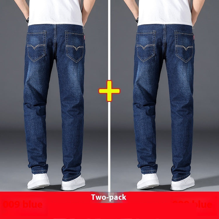 Summer Thin Jeans Men's Loose Straight