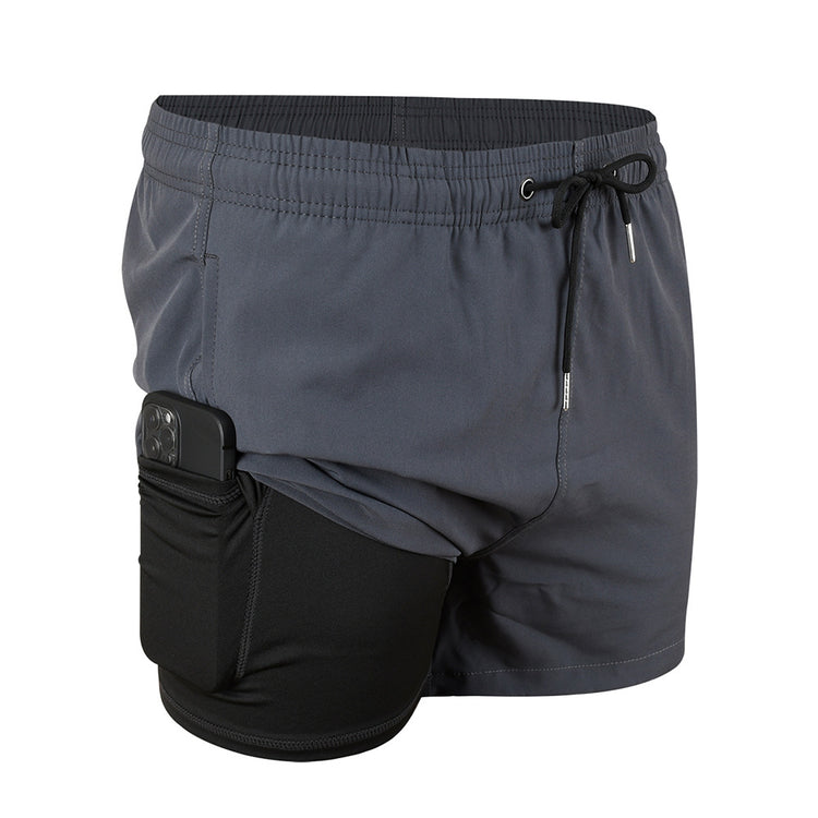 Men's Casual Loose Four-sided Swimming Trunks