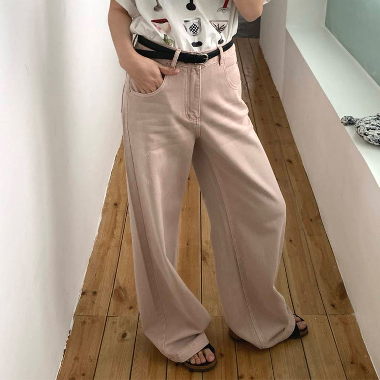 Spring Loose Temperament Wide-legged Versatile Trousers