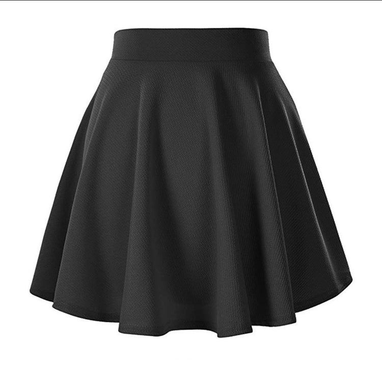 Women's Basic Versatile Stretch Flared Skirt