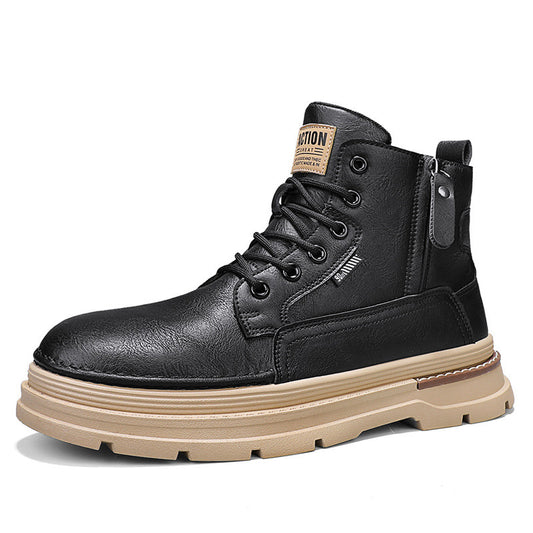 High-top Men's British Style Worker Boot