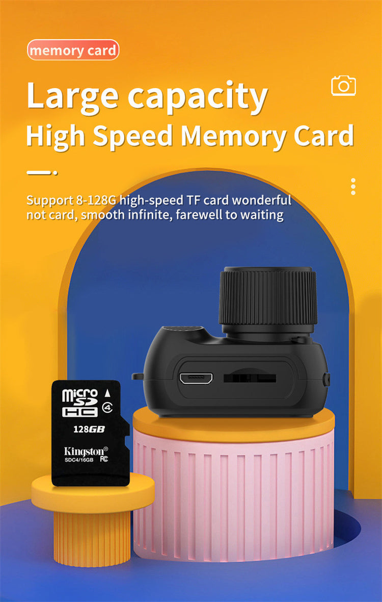 Retro Mini Camera with Screen – 1080p HD