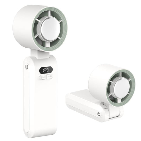 Handheld Portable Fan, 3600Mah High Speed Foldable Cooling Fan, 10H Max Cooling Time, Speed(1-199) Adjustable Turbo Fan with LED Display, 3-IN-1 Portable Fan for Travel, Gift