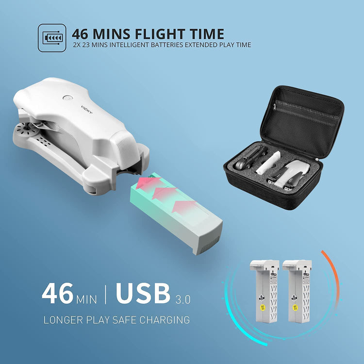 UK  F10 Foldable Drone With Camera WIFI FPV For Adults,1080P HD FPV Live Video RC Quadcopter