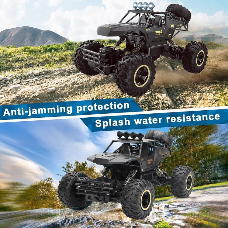 UK  Rc Car Rock Crawler Rechargeable Off Road Truck 4WD , Metal Shell LED Headlights RC Remote Control Off Road Car Truck,Logistics Is Randomly Sent By EVRI,DPD,Amazon Logistics,Royal Mail