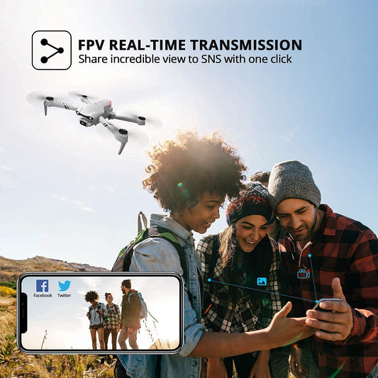 UK  F10 Foldable Drone With Camera WIFI FPV For Adults,1080P HD FPV Live Video RC Quadcopter