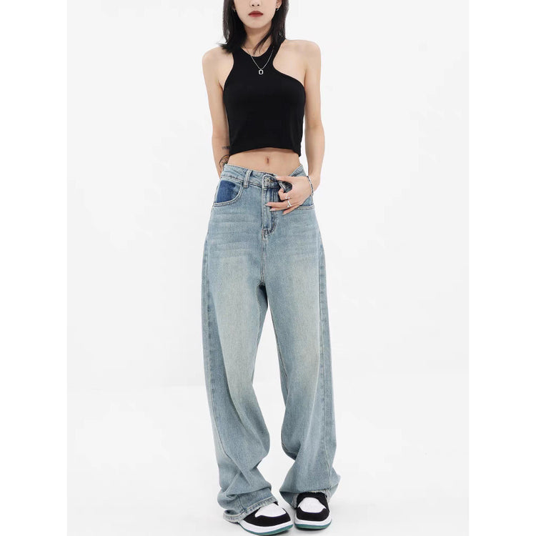 Women's Wide-leg Jeans Loose High Waist