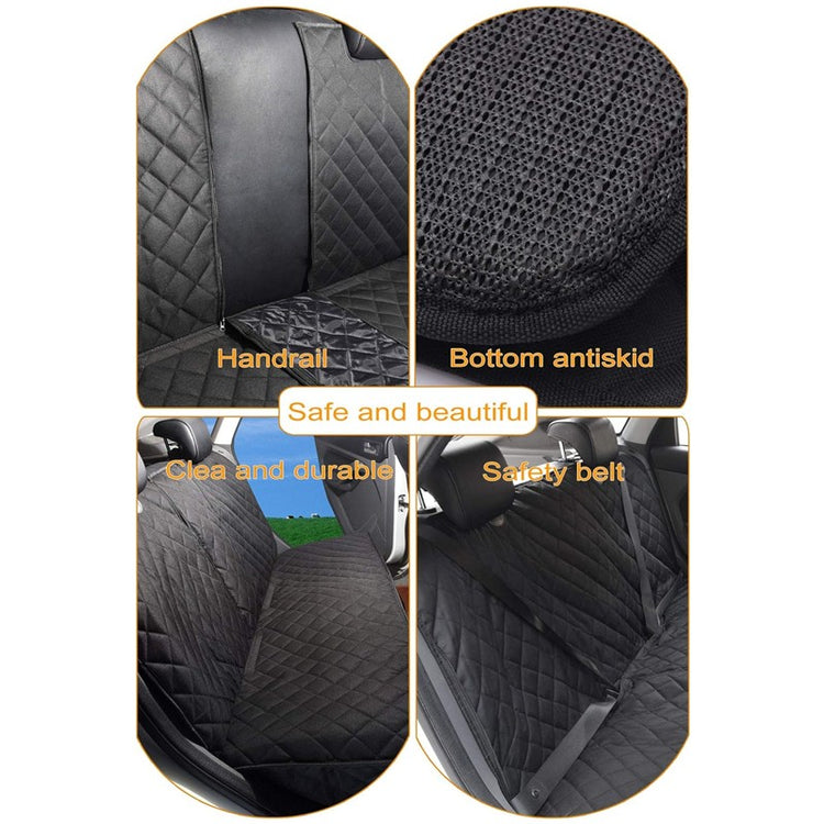 Dog Car Seat Cover Pet Safety Protector Mat Rear Back Hammock 600D Waterproof UK