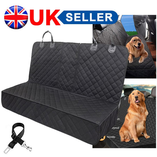 Dog Car Seat Cover Pet Safety Protector Mat Rear Back Hammock 600D Waterproof UK