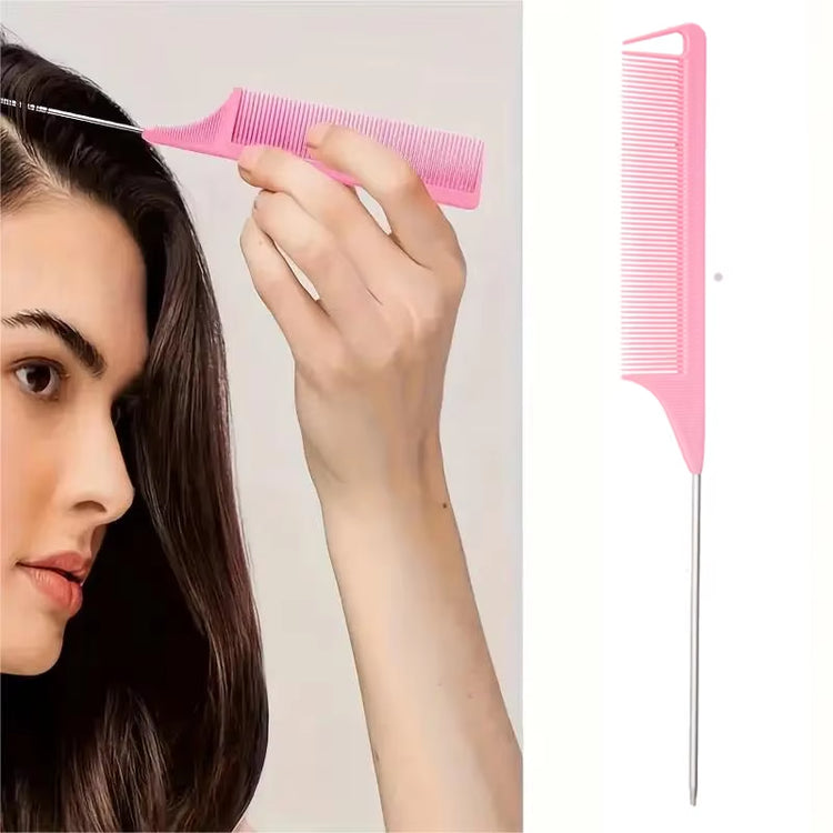 4Pcs/Set Hairdressing Tools Set Spray Bottle Rat Tail Comb Teasing Hair Brush Edge Control Hair Comb for Combing Smoothing Hair