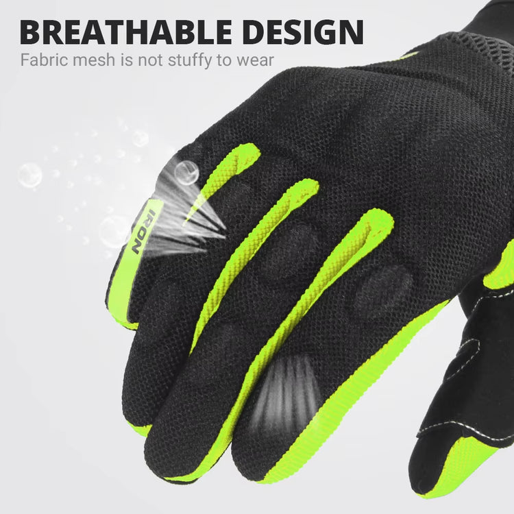 Motorbike Breathable Racing Glove Motorcycle Full Finger Gloves Motocross Motorbike Breath Mesh Touch Screen Racing Glove