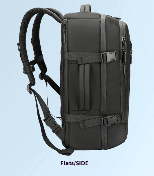 Vacuum Compressible Backpack With Simple Design