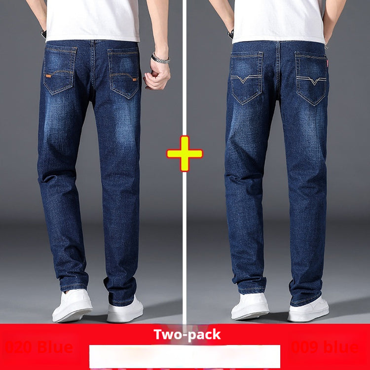 Summer Thin Jeans Men's Loose Straight