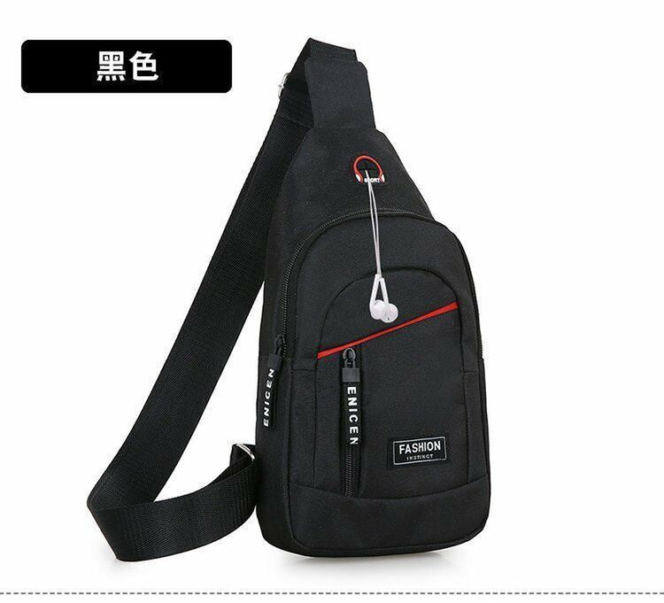 Mens Chest Bag Pack Outdoor Travel Sport Shoulder Sling Backpack Cross Body Bags