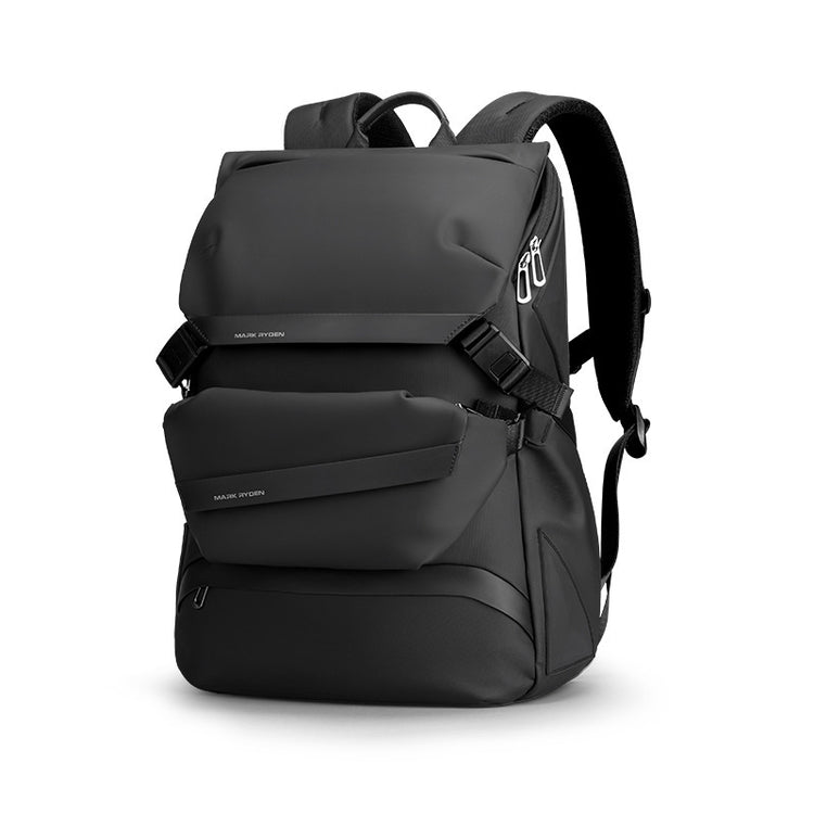 Men's Business Travel Computer Backpack Detachable Letter Backpack Large Capacity